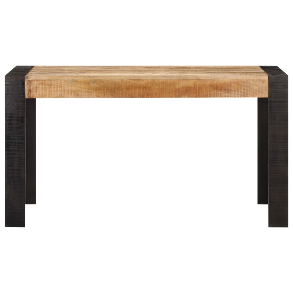 Mesa de jantar 140x70x76 cm madeira de mangueira áspera maciça