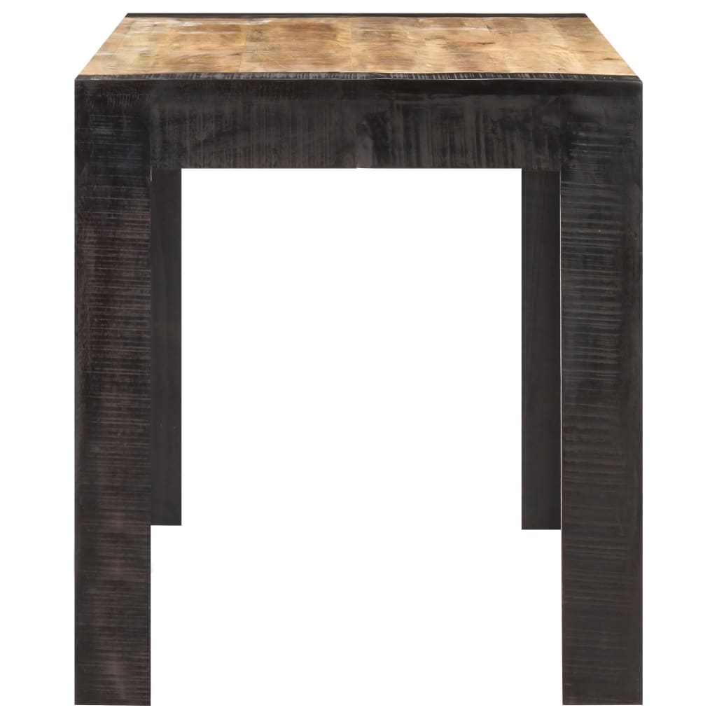 Mesa de jantar 140x70x76 cm madeira de mangueira áspera maciça