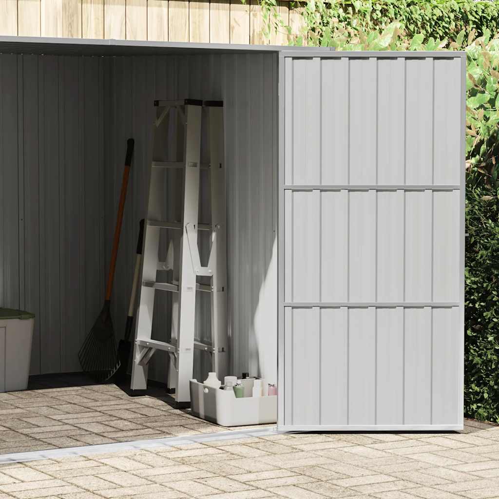 Abrigo de jardim 195x198x159 cm aço galvanizado verde