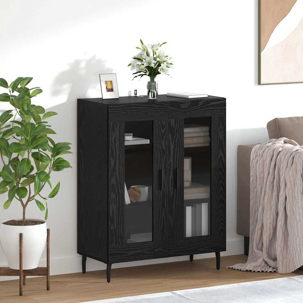 Buffet carvalho preto 69,5 x 34 x 90 cm derivados de madeira