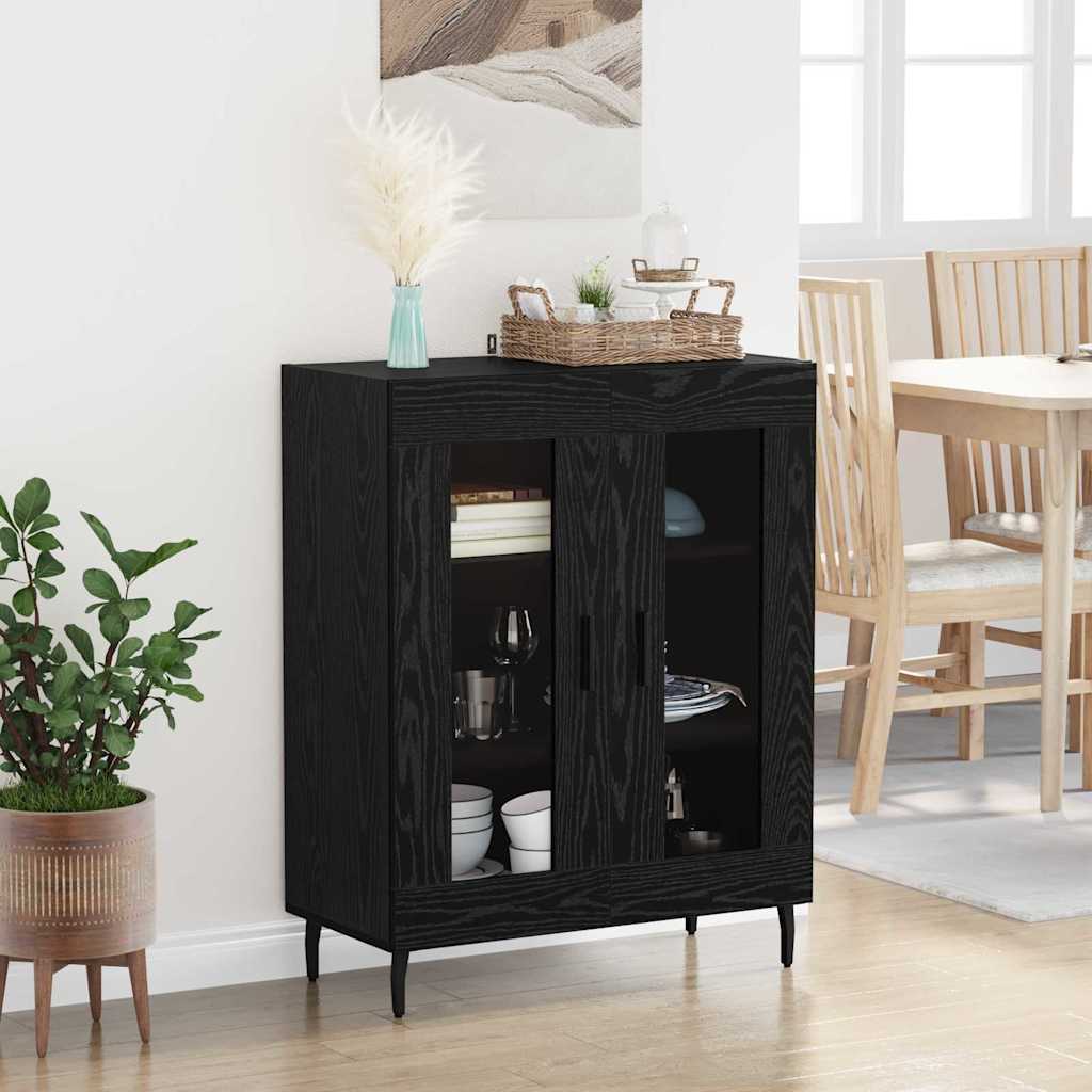 Buffet carvalho preto 69,5 x 34 x 90 cm derivados de madeira