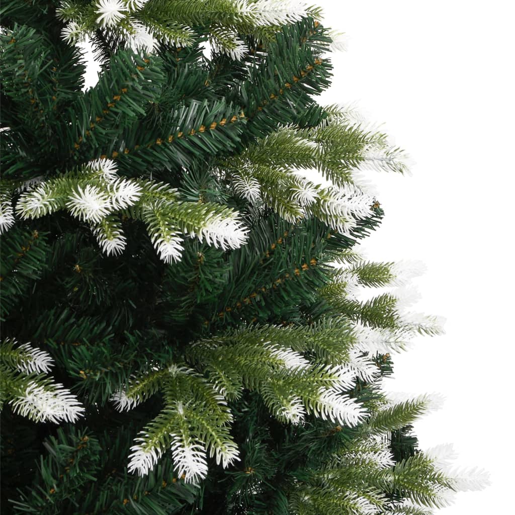 Árvore de natal artificial articulada c/ flocos de neve 240 cm