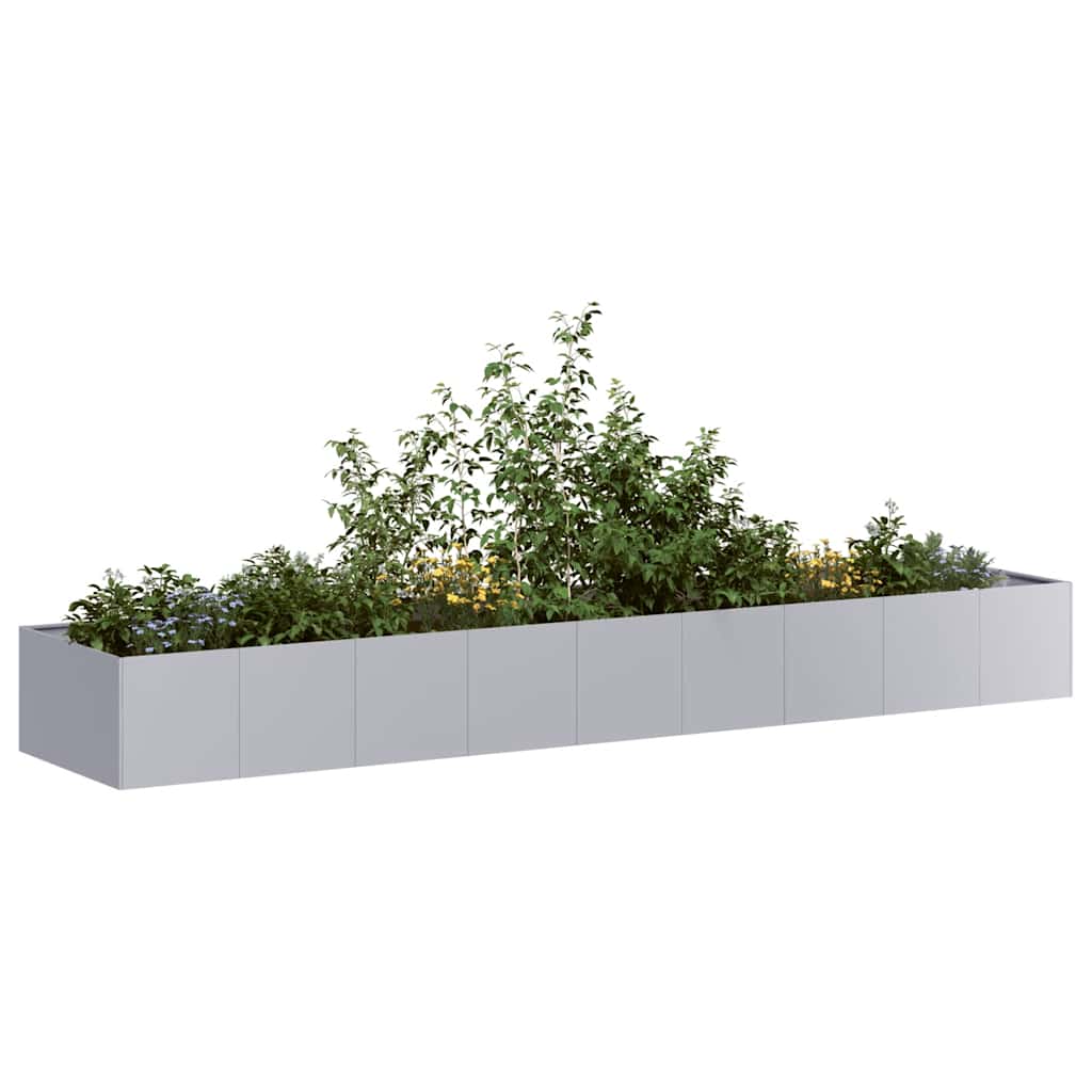 Planter 360x80x40 cm aço galvanizado