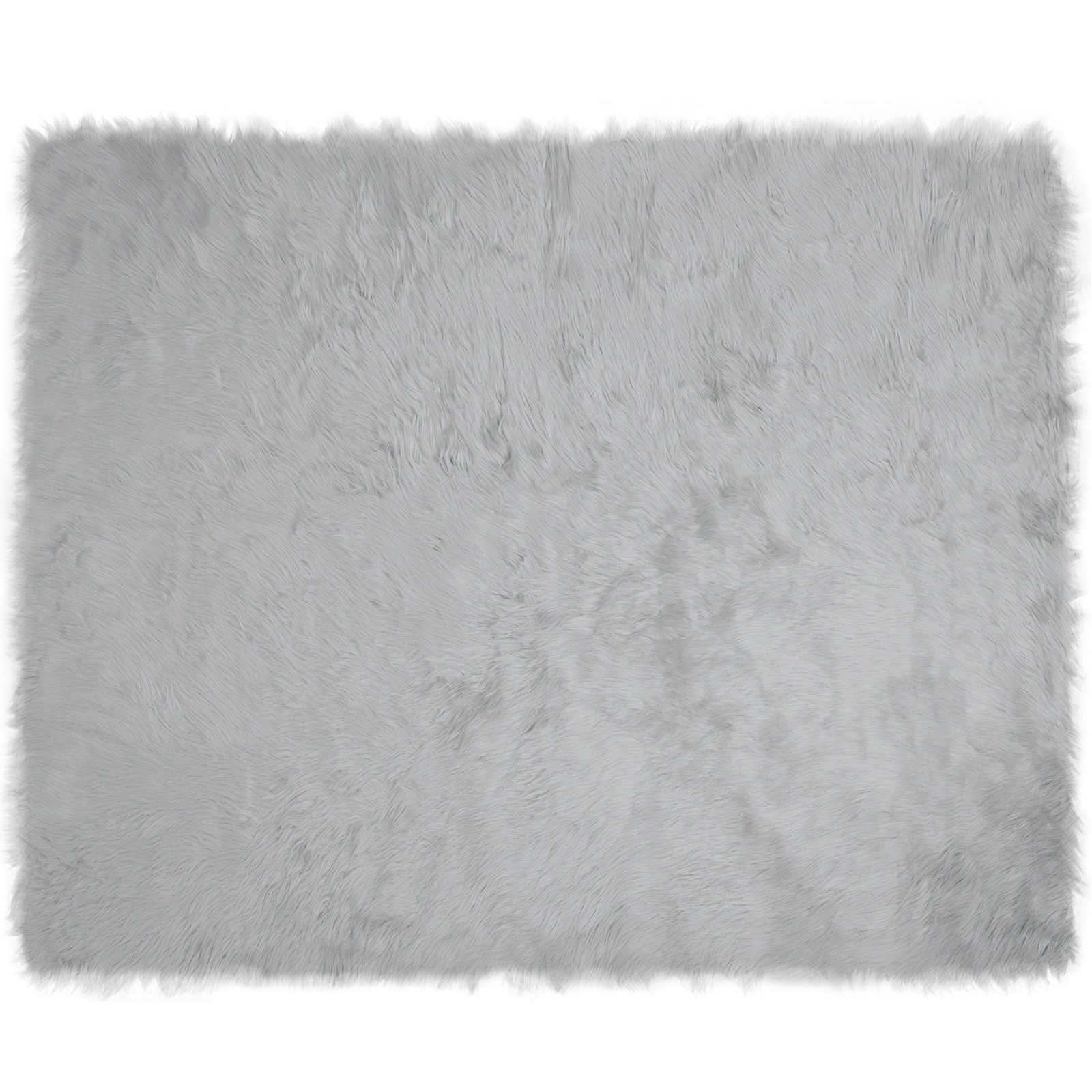 Tapete de de ovelha sintética tafalla cinzento 200 x 280 cm