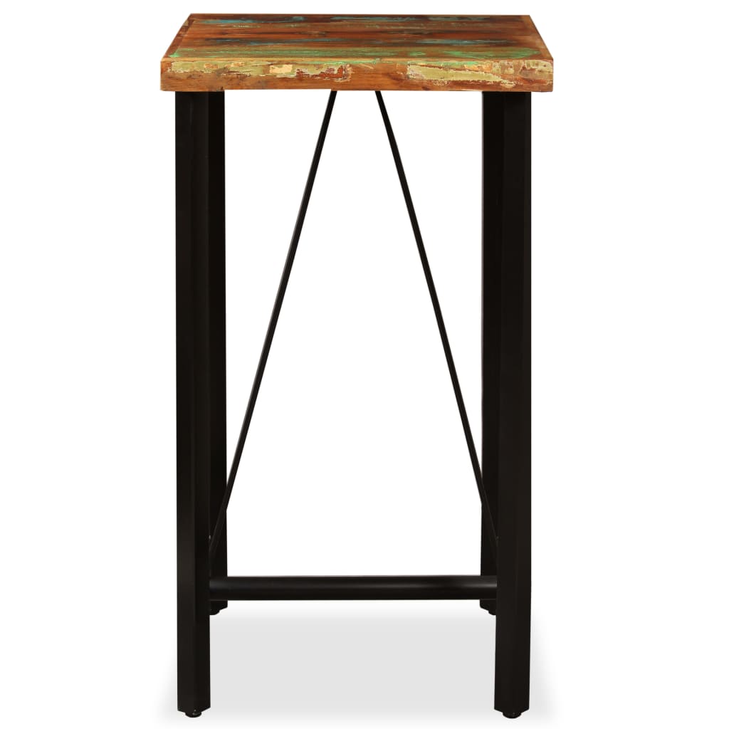 Conjunto de bar 3 pcs madeira recuperada maciça