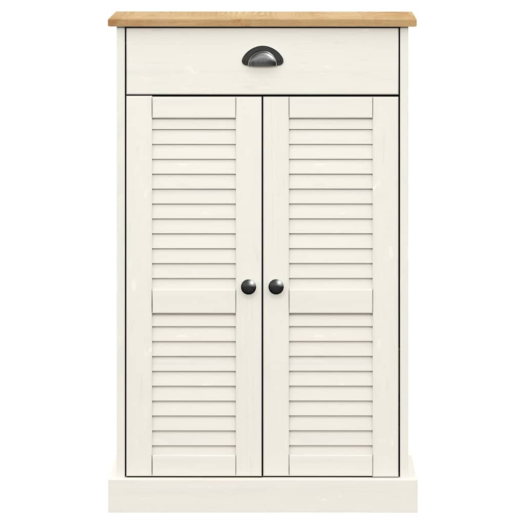 Sapateira vigo 60x35x96 cm madeira de pinho maciça branco