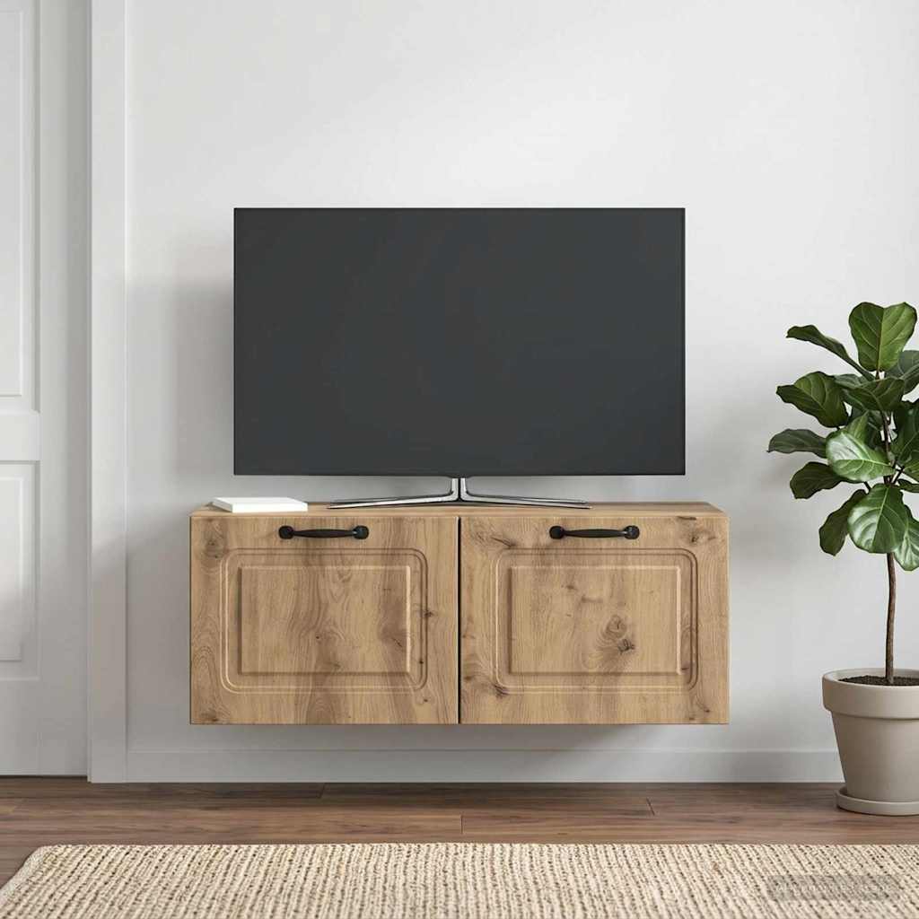 Gabinete de TV de parede 78,5 x 31 x 30 cm carvalho arttisan