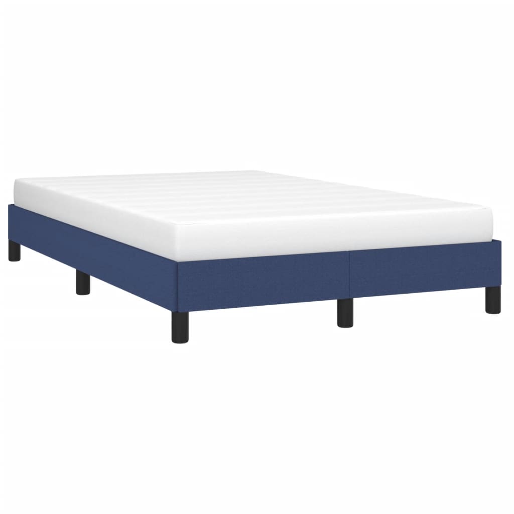 Estrutura de cama sem colchão 120x190 cm tecido azul