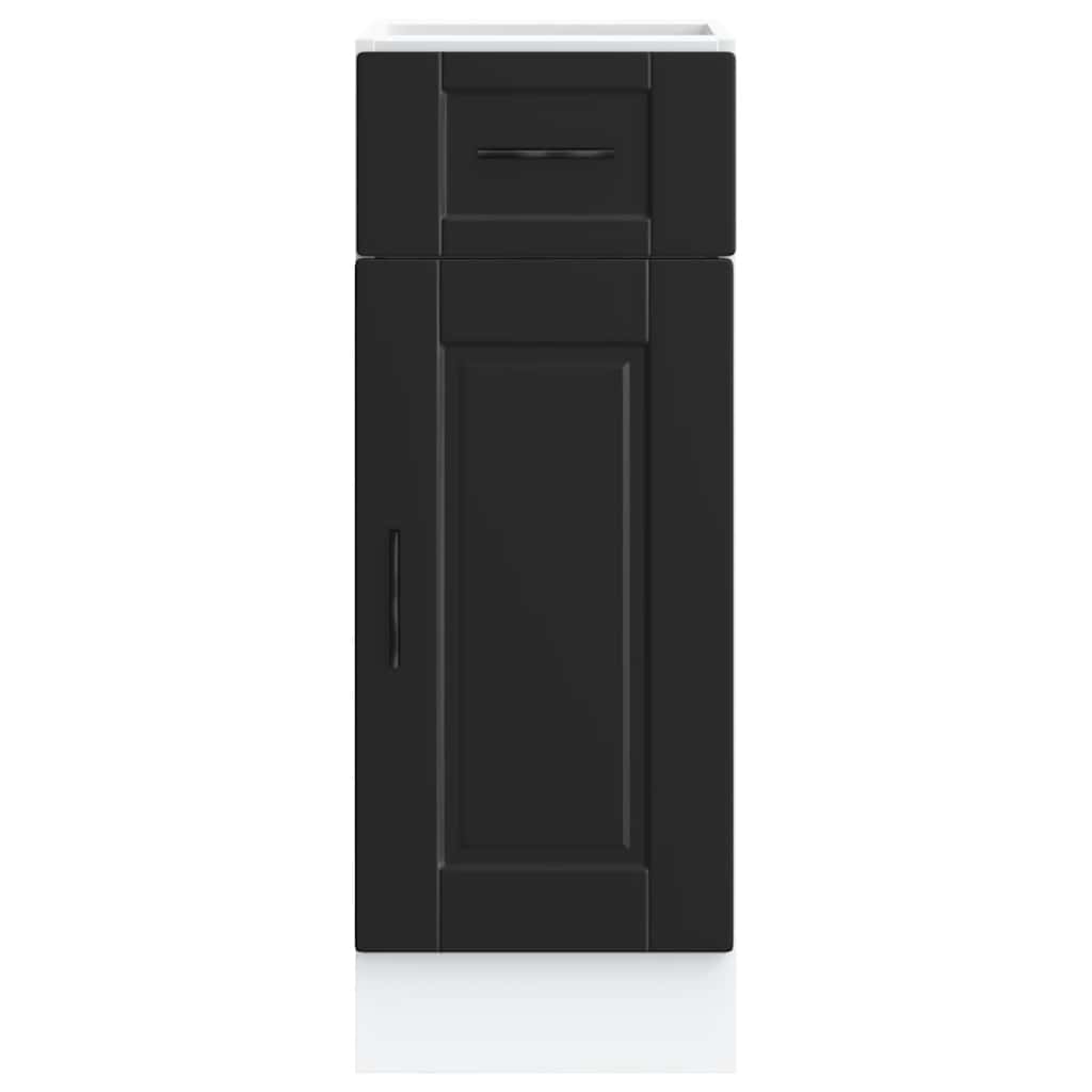 Armário base de cozinha porto derivados de madeira preto
