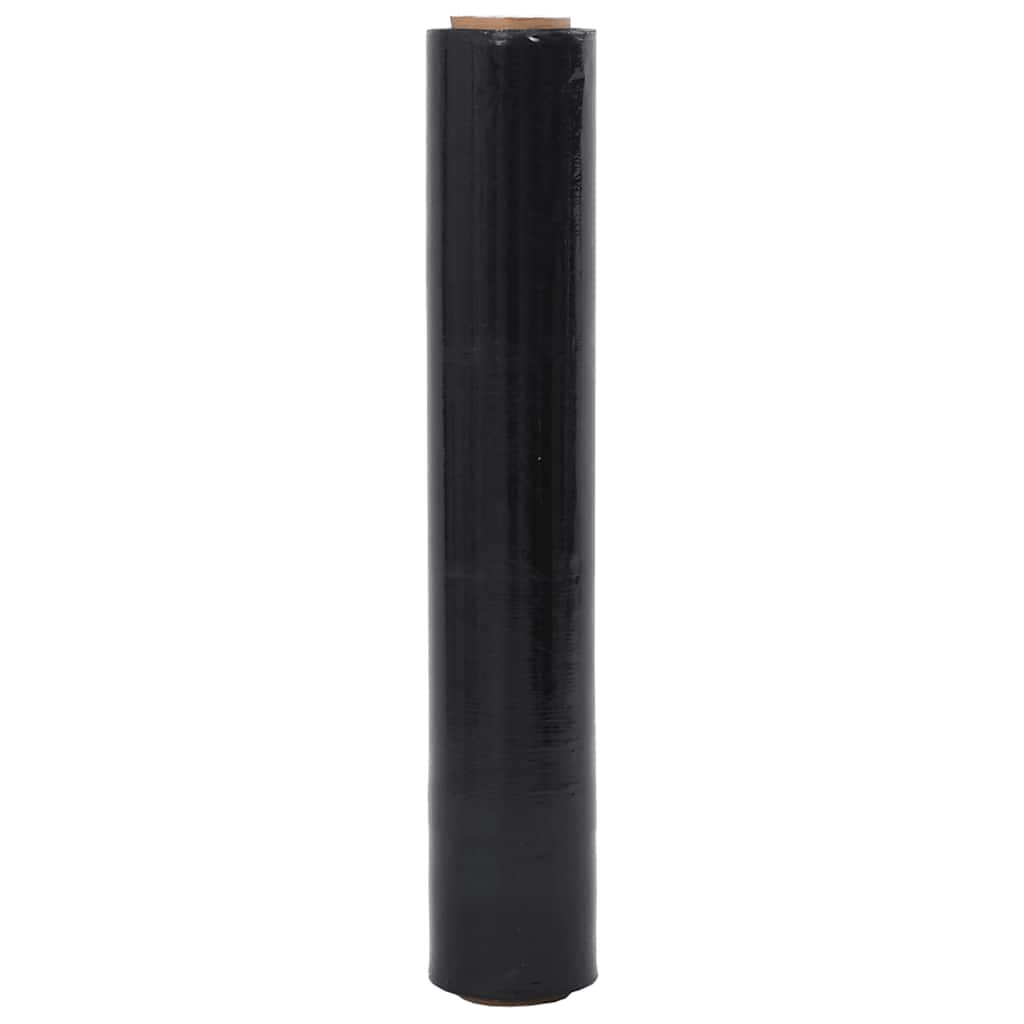 Película extensível 6 unid preto 30 μm 50 cm x 300 m