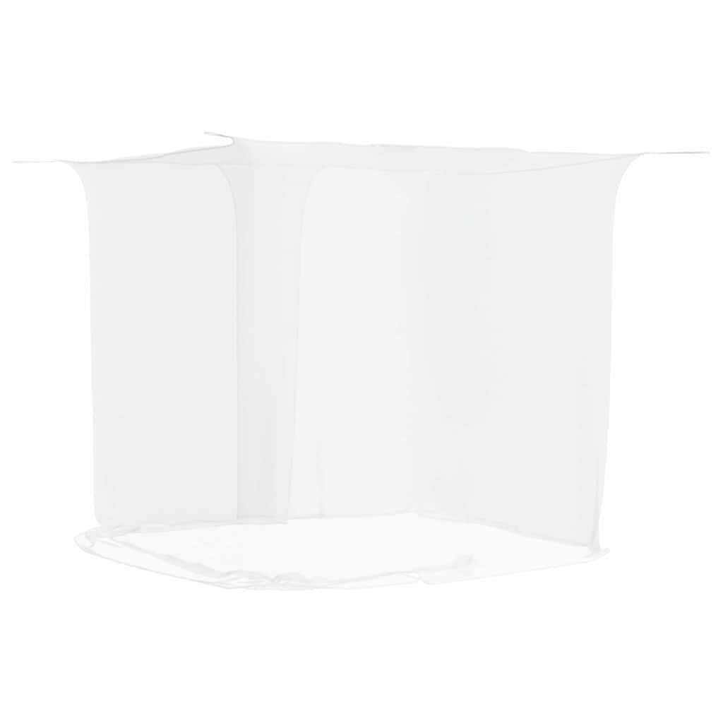 Rede mosquiteira suspensa malha branco 220x100x150 cm
