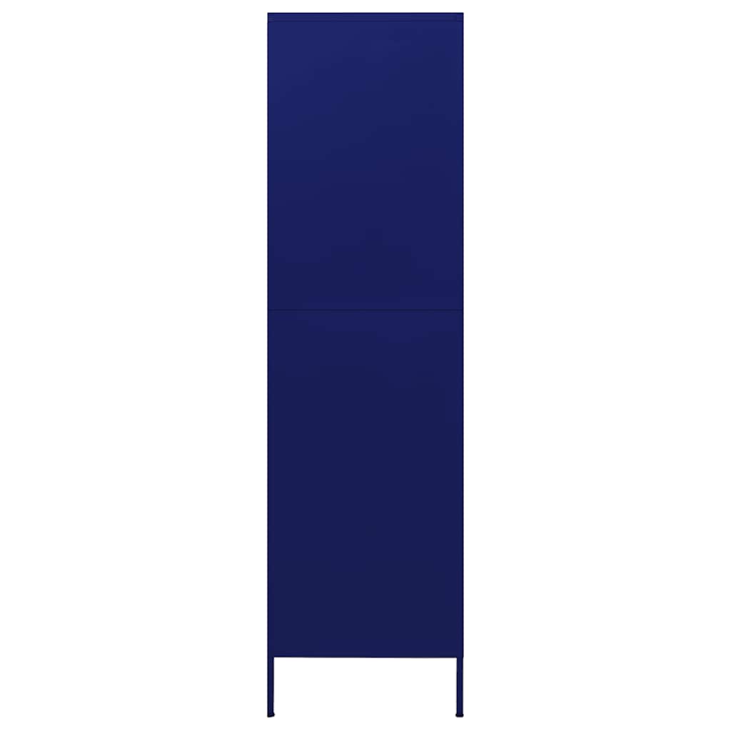 Roupeiro 90x50x180 cm aço azul-marinho