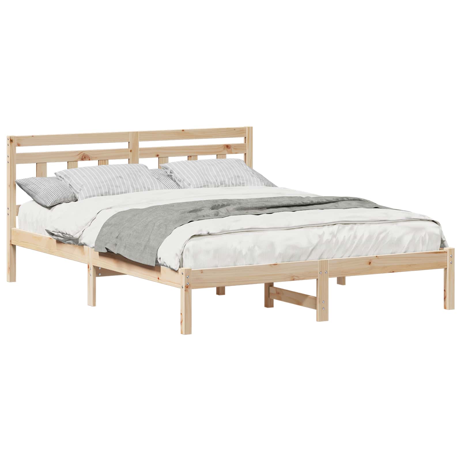 Estrutura da cama castanho 160 x 200 cm