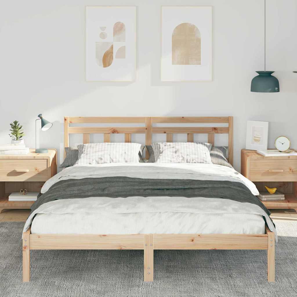 Estrutura da cama castanho 160 x 200 cm