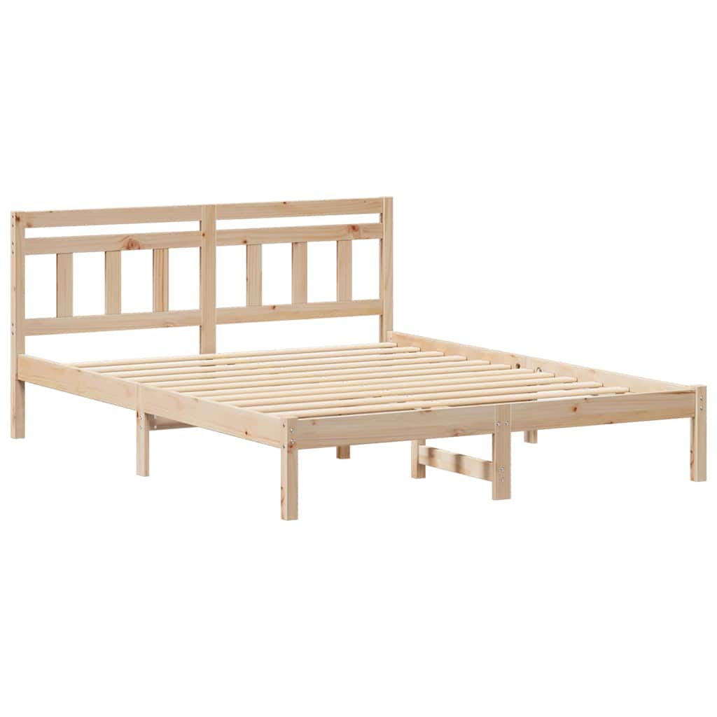 Estrutura da cama castanho 160 x 200 cm