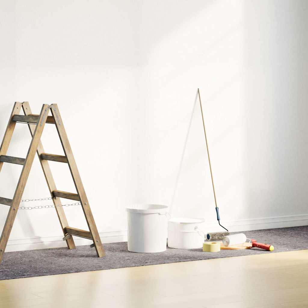 Tapete p/ pintor em velo antiderrapante 10 m 280g/m² cinzento