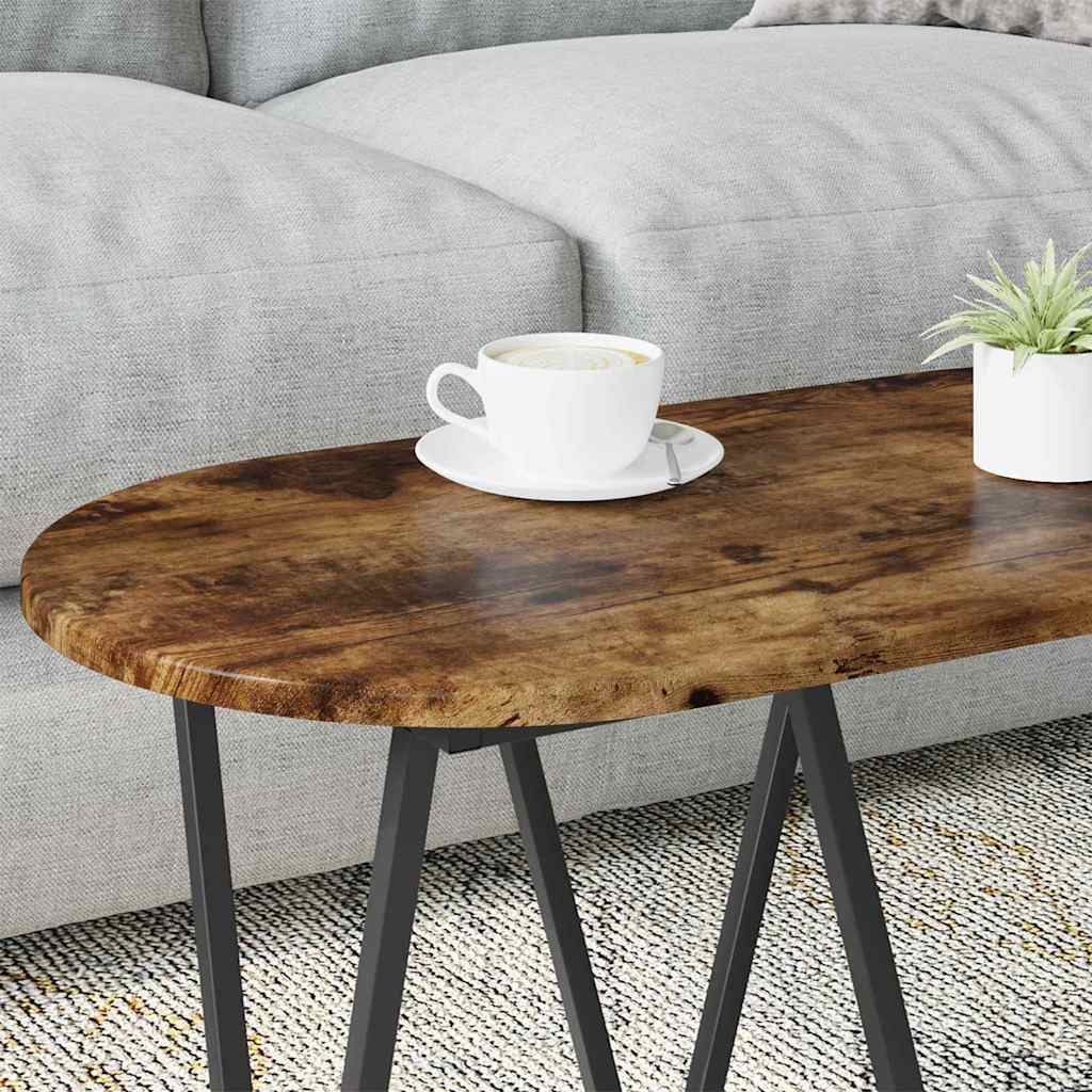 Mesa de centro carvalho defumado 80 x 40 x 40.5 cm