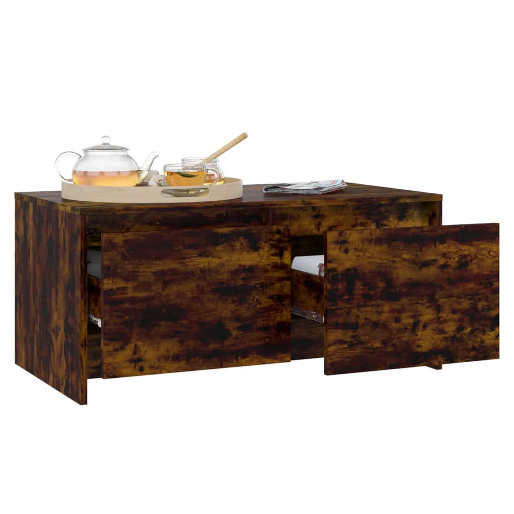 Mesa de centro 90x50x41,5 cm derivados madeira carvalho fumado