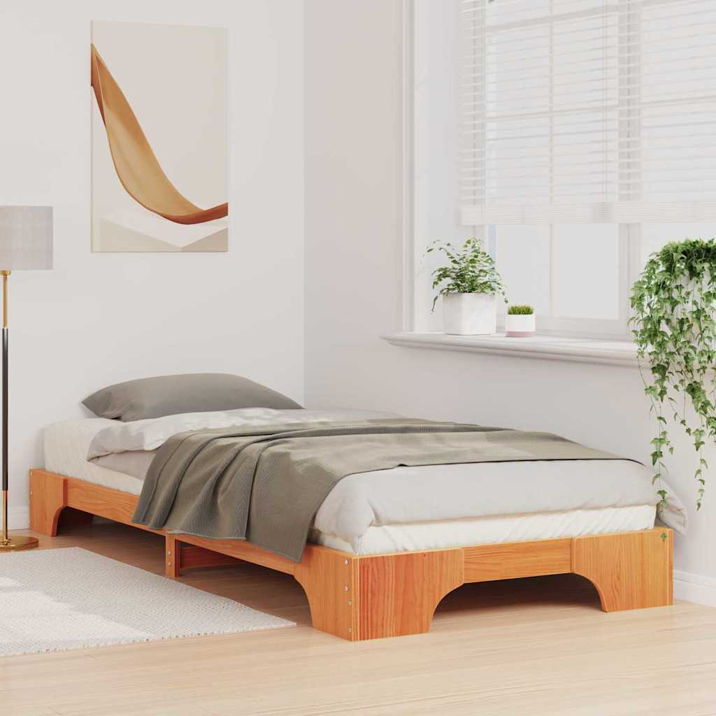Estrutura da cama castanho 90 x 220 cm