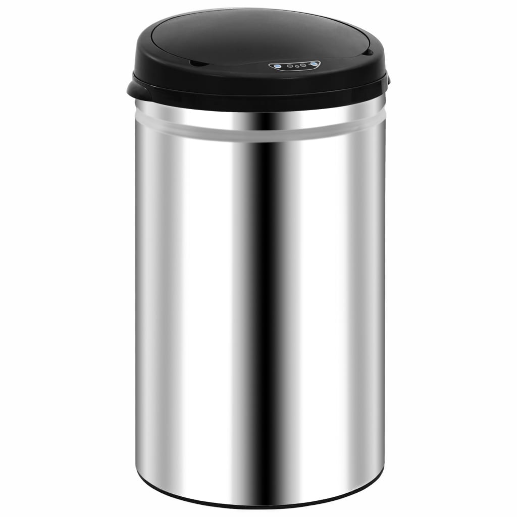 Caixote do lixo com sensor automático 40 l aço inoxidável