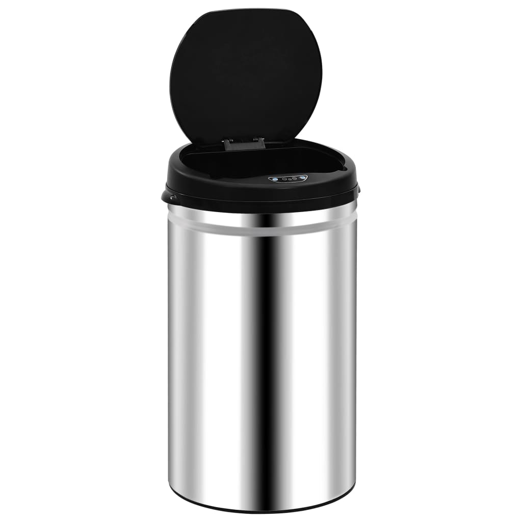 Caixote do lixo com sensor automático 40 l aço inoxidável