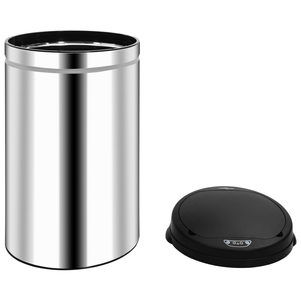 Caixote do lixo com sensor automático 40 l aço inoxidável