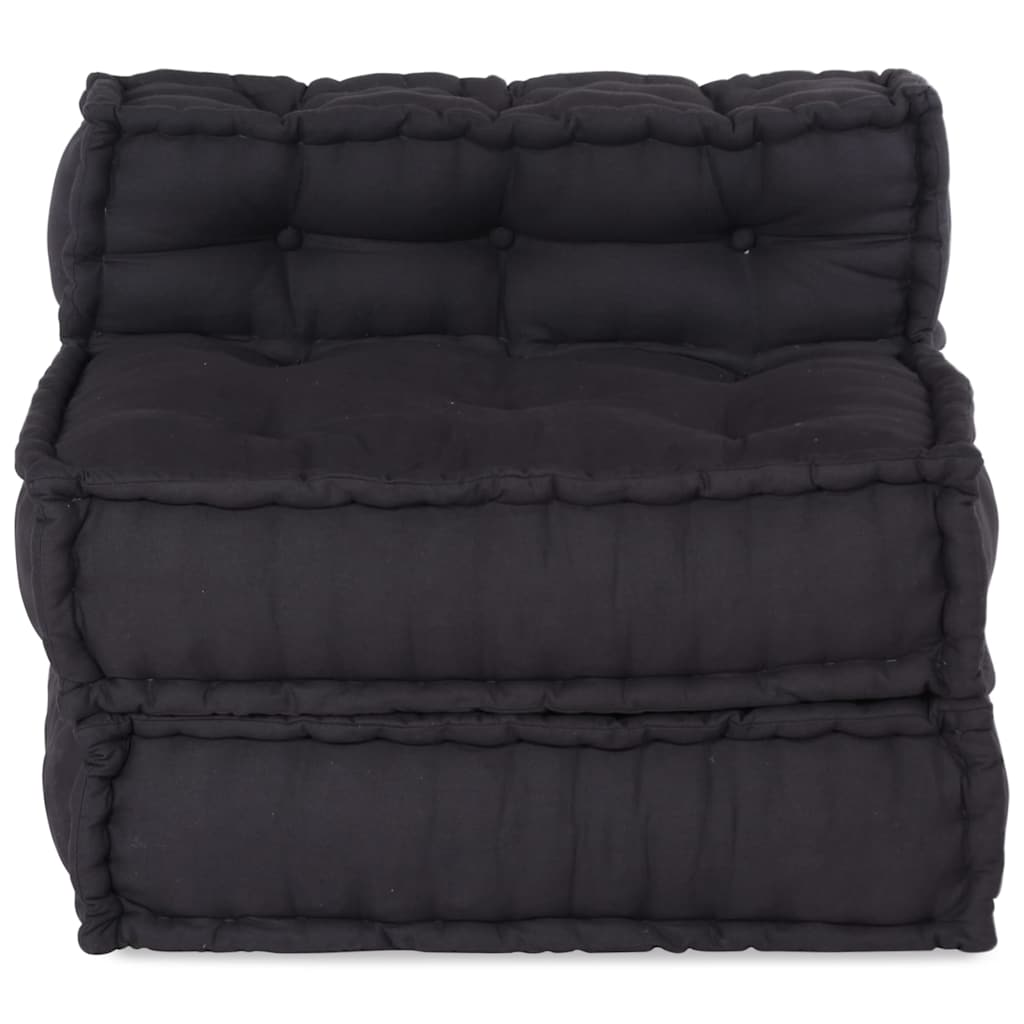 Unidade de sofá modular 70x70x54 cm tecido antracite