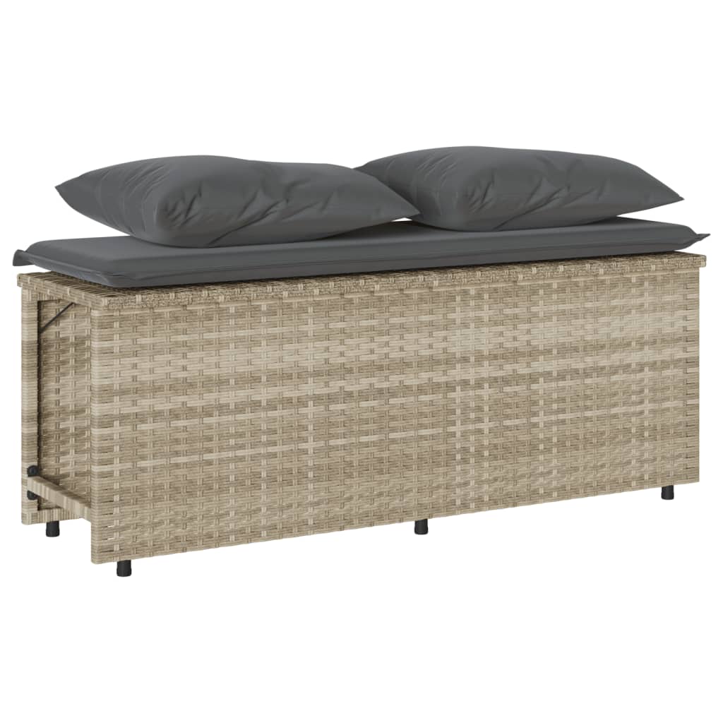 3 Pcs conjunto de jantar p/ jardim c/ almofadões cinzento claro