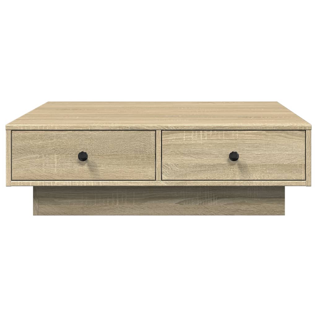 Mesa de centro 90x90x28 cm contraplacado carvalho sonoma