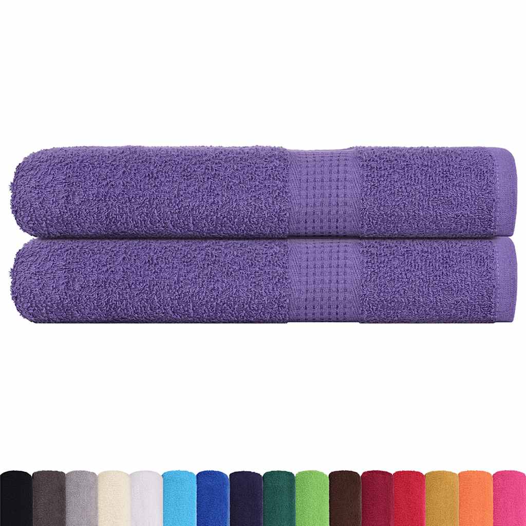Toalhas de sauna frogn 2 pcs 80x200 cm 360 g/m² roxo