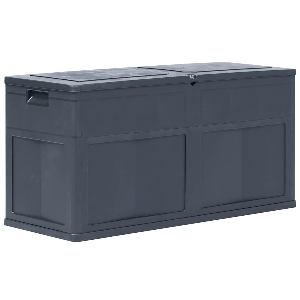 Caixa de arrumação para jardim 320 l preto