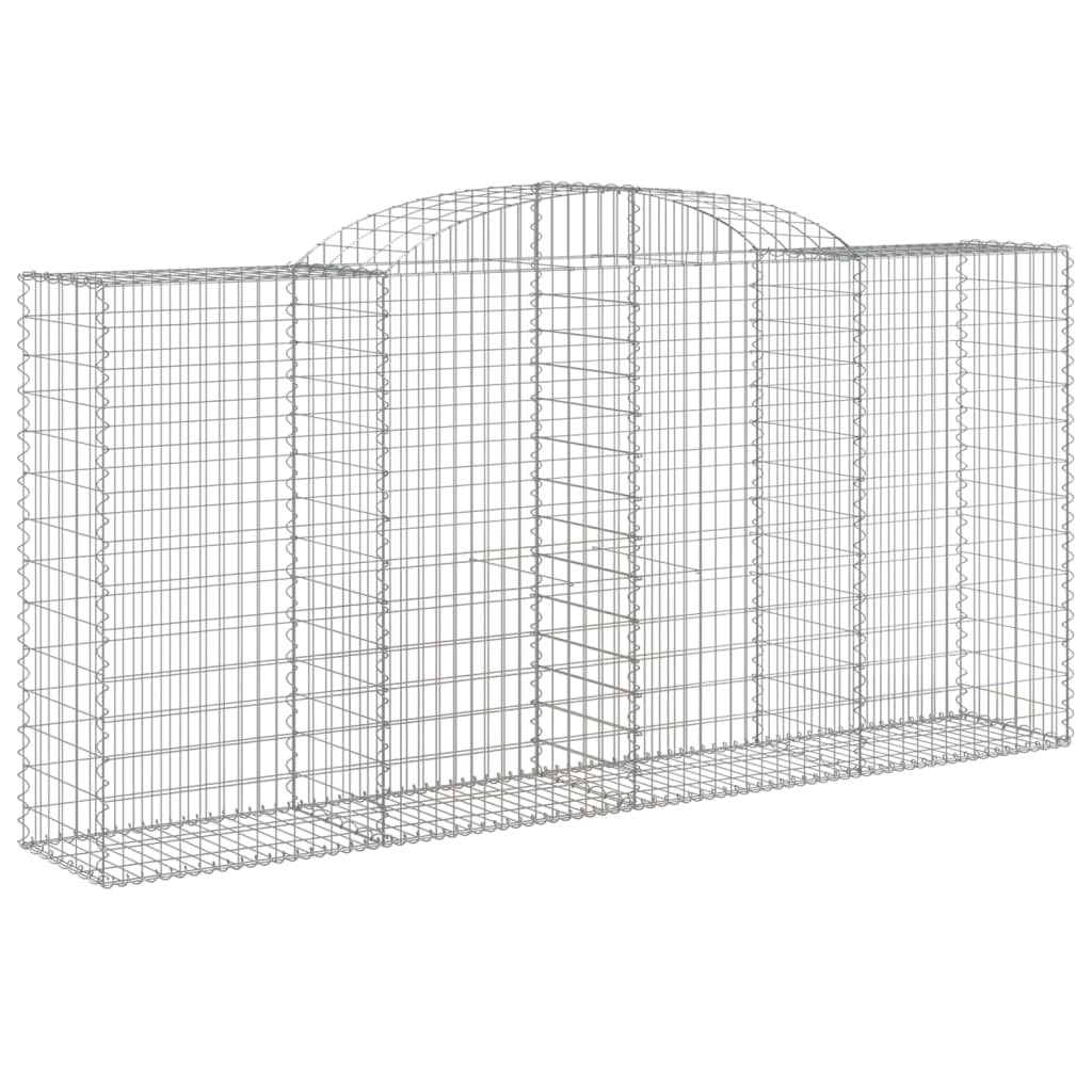 Cestos gabião arqueados 10 pcs 300x50x140/160 cm