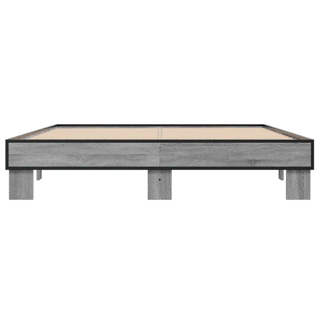 Estrutura de cama 150x200 cm derivados madeira/metal