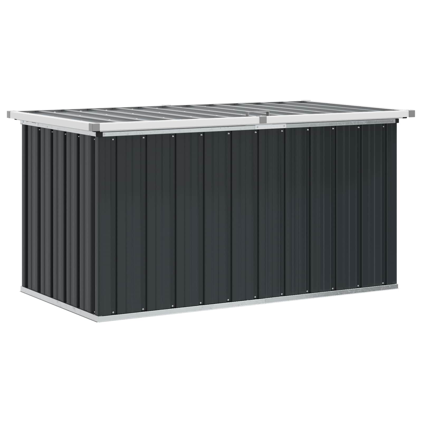 Caixa de arrumação para jardim 129x67x65 cm antracite