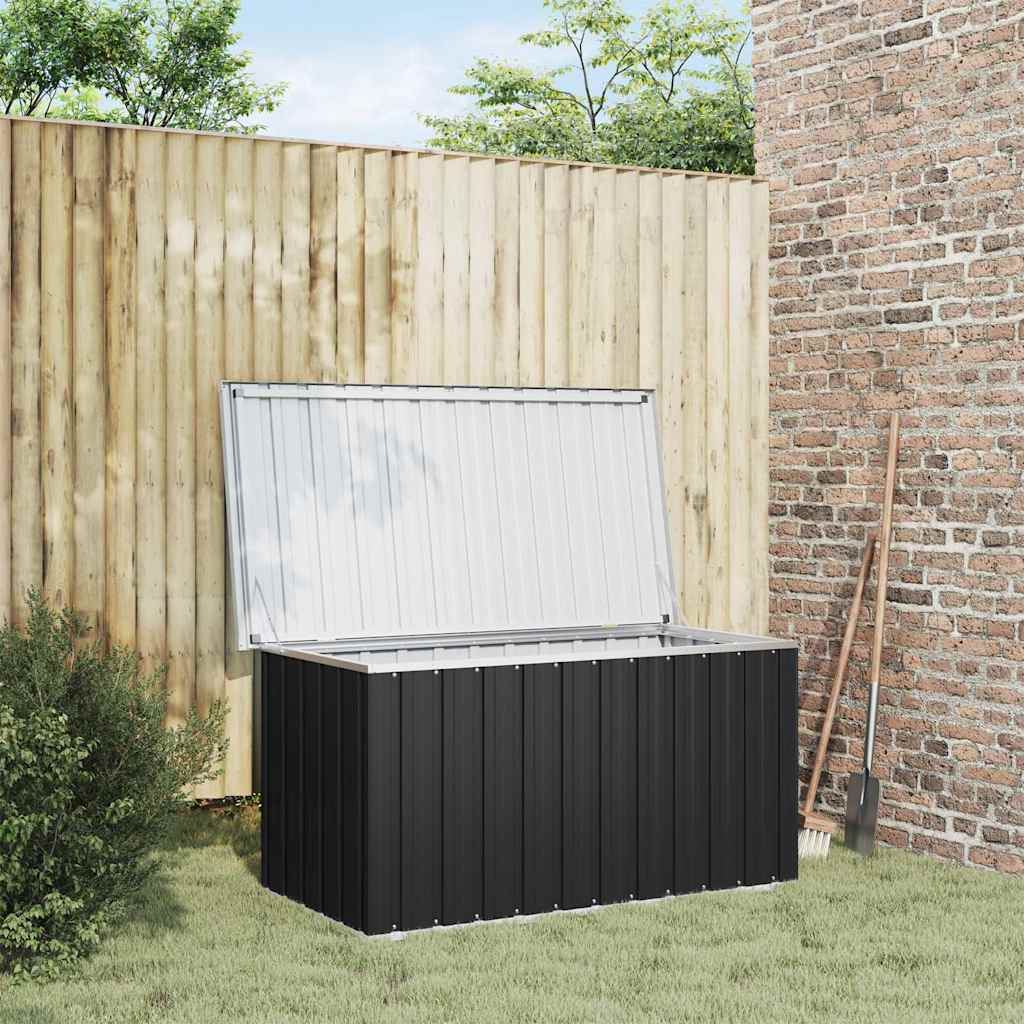 Caixa de arrumação para jardim 129x67x65 cm antracite