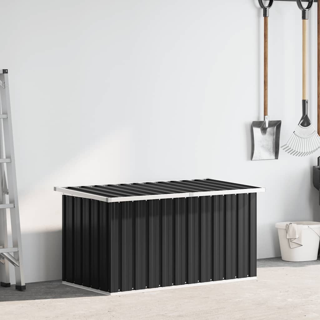 Caixa de arrumação para jardim 129x67x65 cm antracite