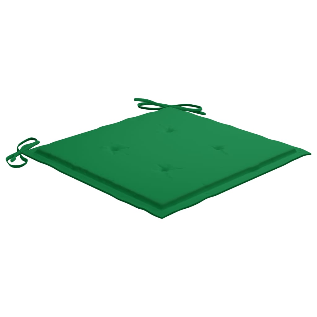 Cadeiras exterior dobráveis c/ almofadões 2 pcs acácia maciça