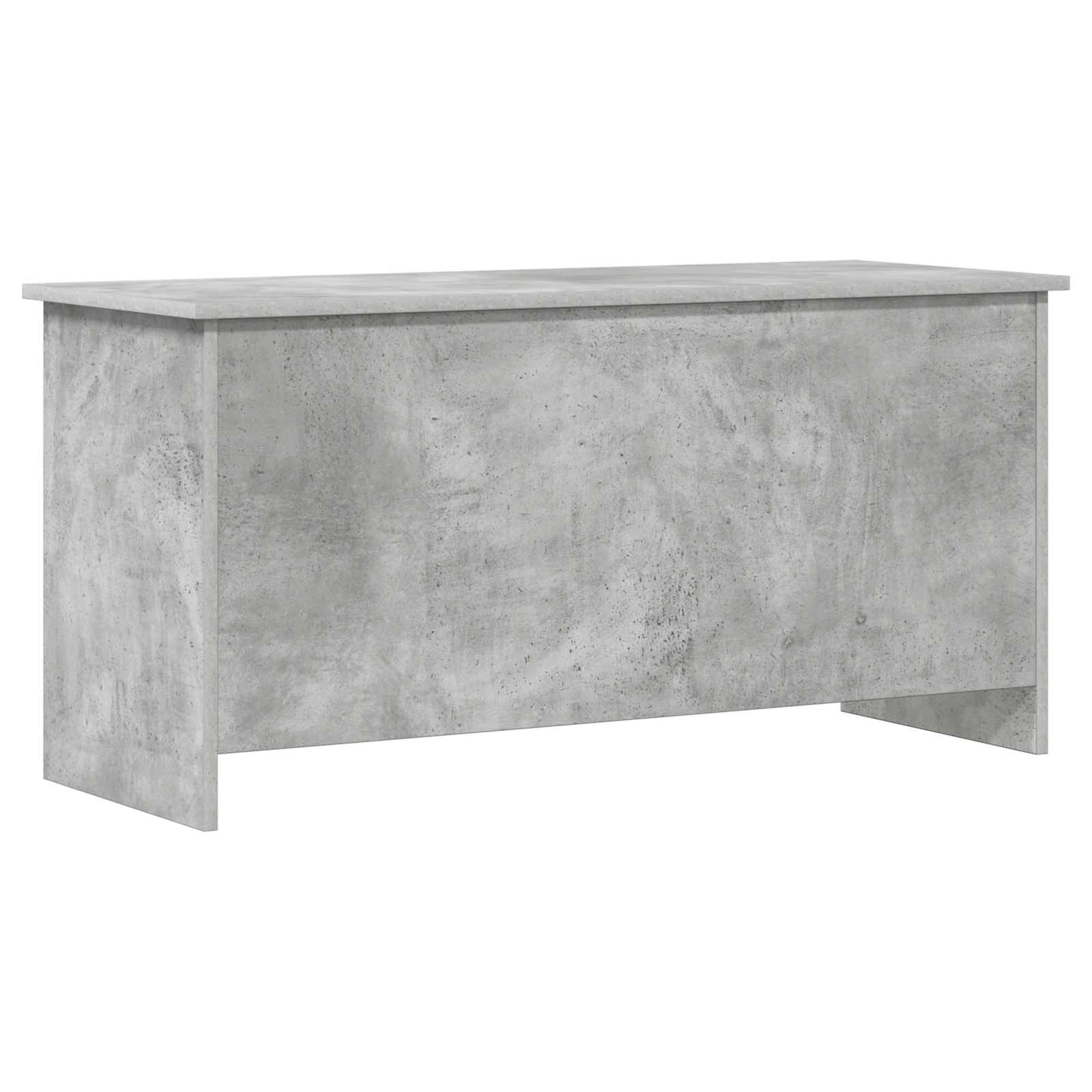 Baú de armazenamento cinzento cimento 100 x 40 x 50 cm