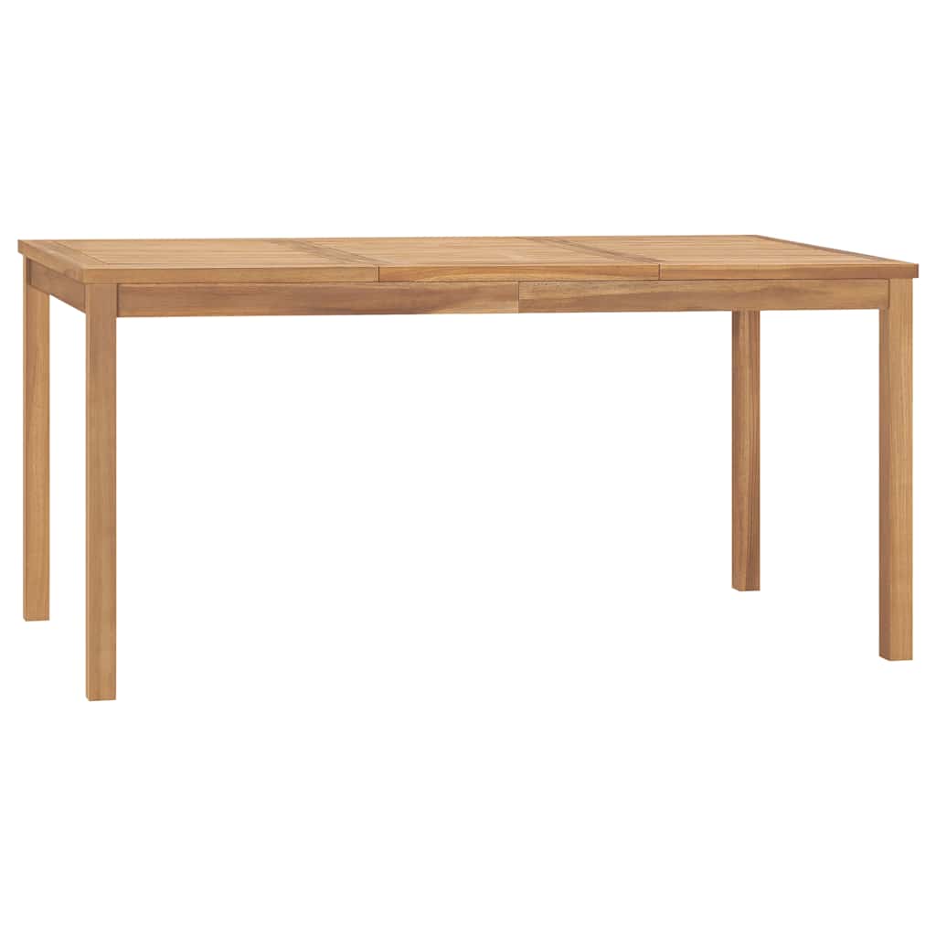 Mesa de jantar p/ jardim 160x80x77 madeira de teca maciça