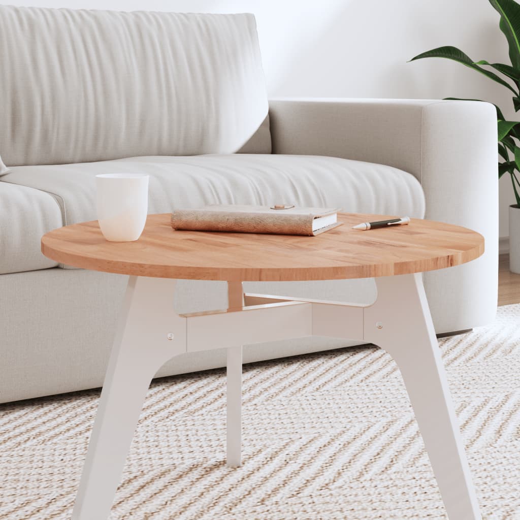 Tampo de mesa redondo ø60x1,5 cm madeira de faia maciça