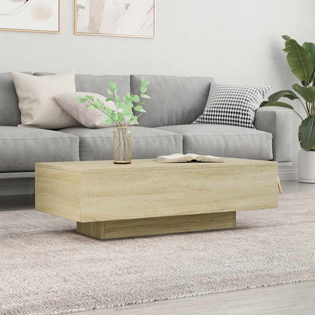 Mesa de centro 100x49,5x31 cm derivados madeira carvalho sonoma