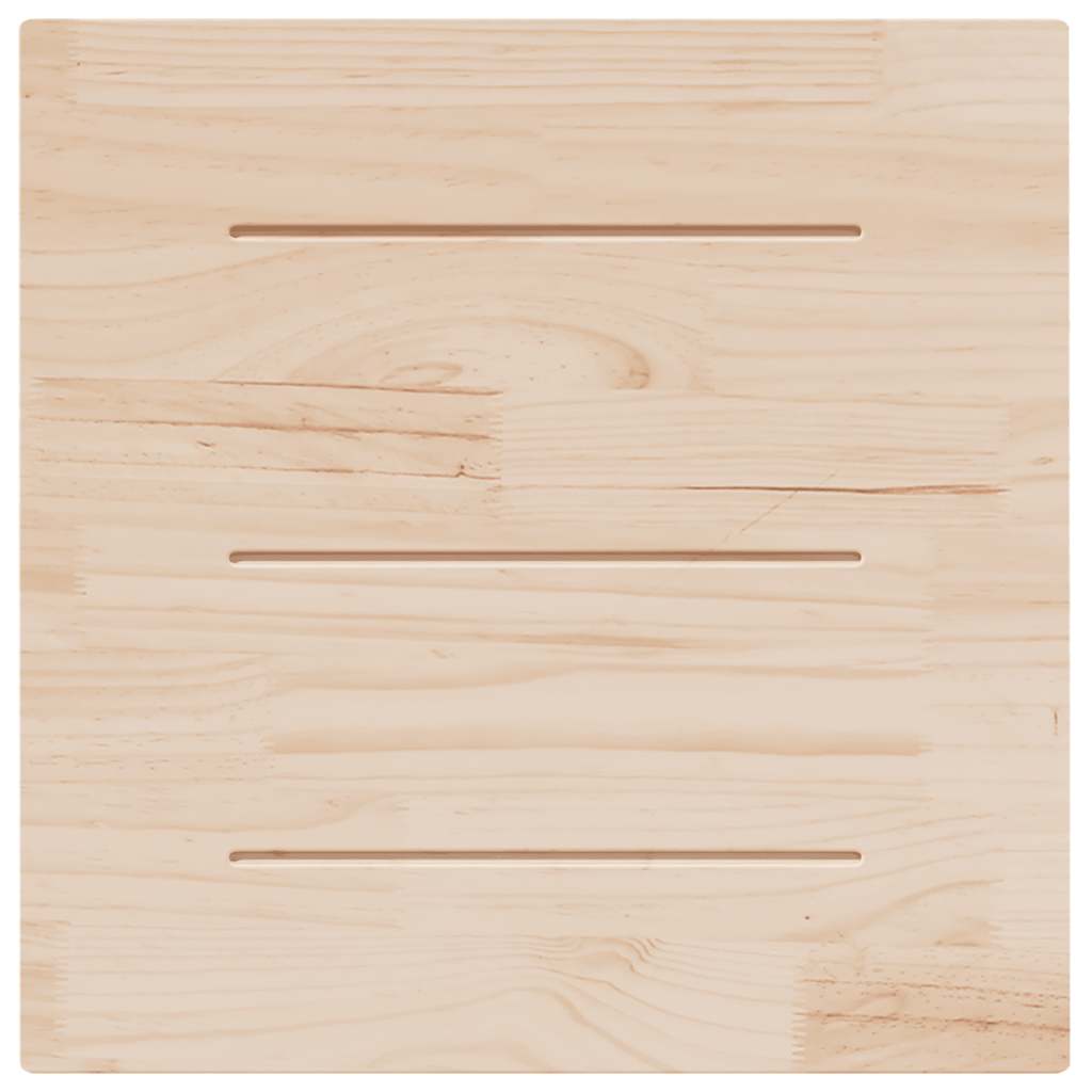 Tampo de mesa quadrado 70x70x2,5 cm pinho maciço branco