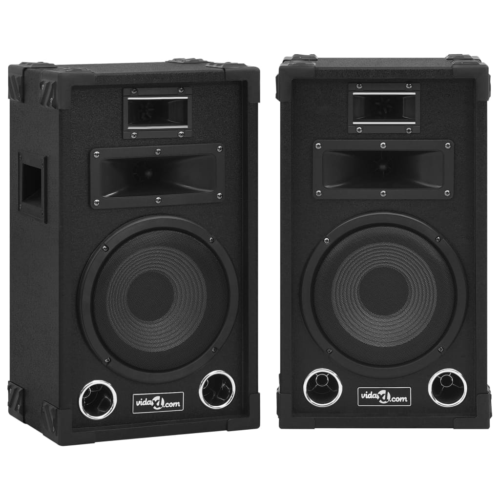 Colunas de palco hifi profissionais passivas 2 pcs 800 w preto