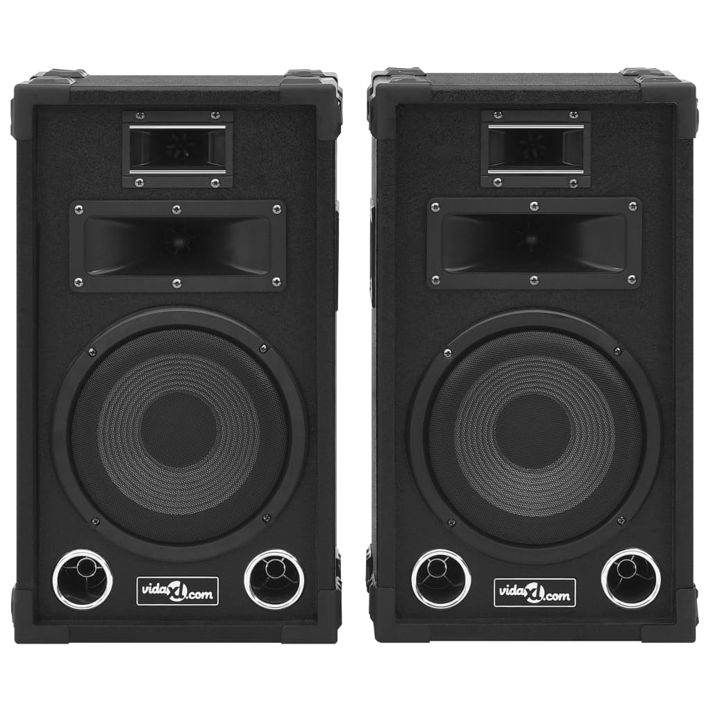 Colunas de palco hifi profissionais passivas 2 pcs 800 w preto