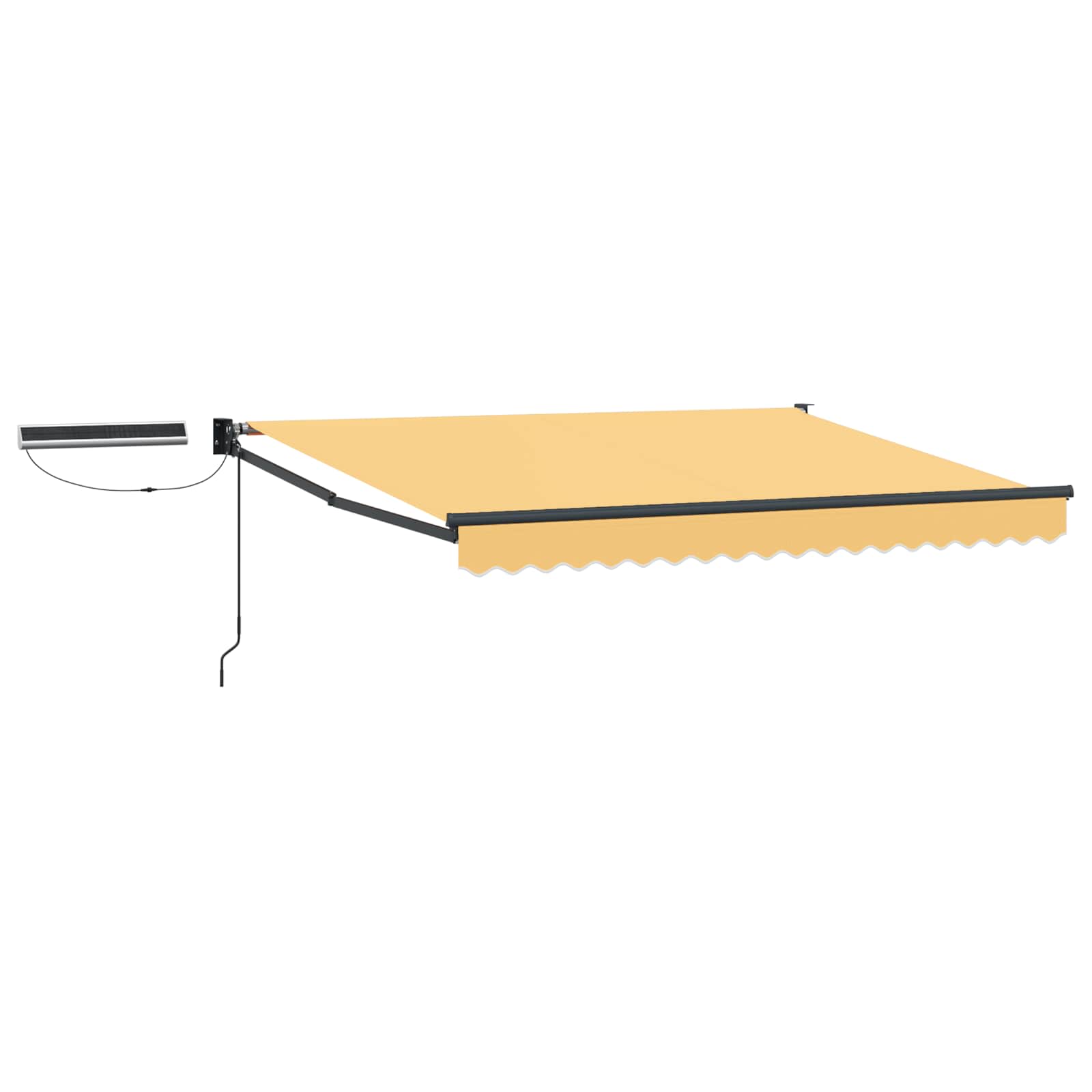 Toldo retrátil elétrico areia 100% poliéster e alumínio