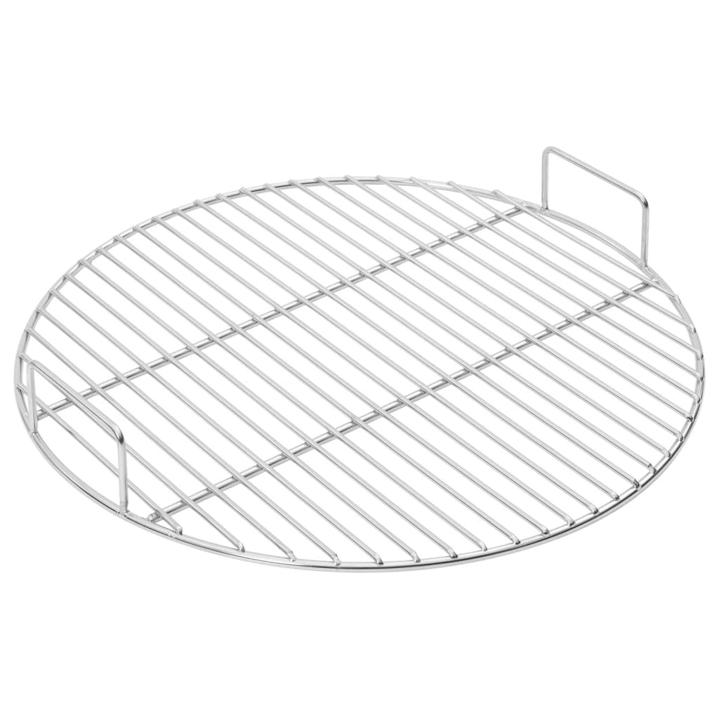 Grelha p/ churrasco redonda c/ pegas ø44,5cm aço inoxidável 304