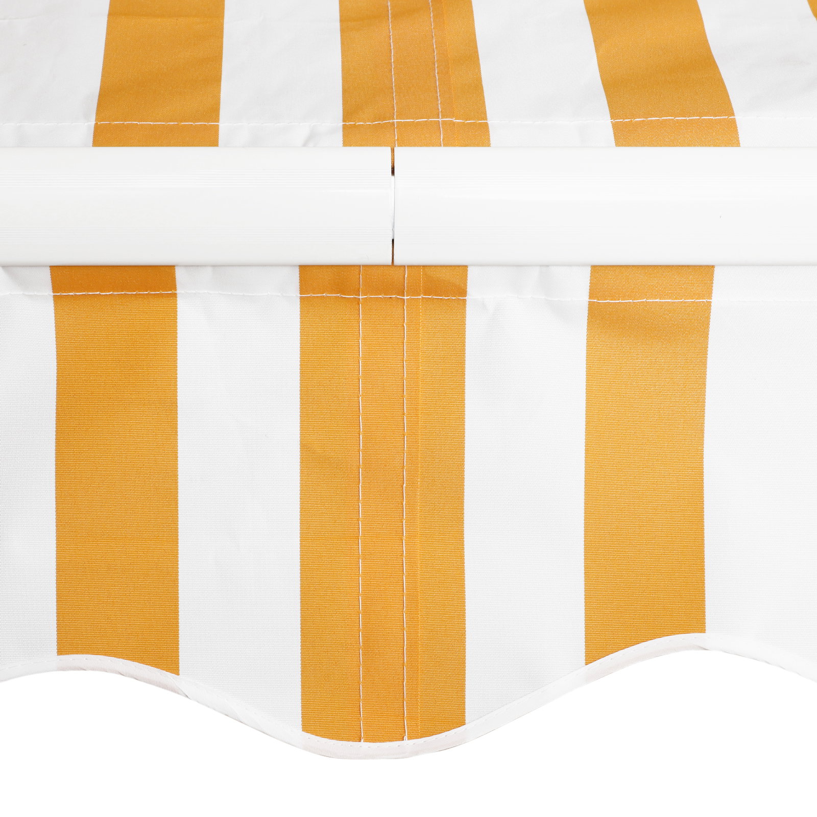 Toldo manual retrátil 350x250 cm, toldo exterior para terraço com ângulo ajustável, braço articulado, montagem à parede, estrutura de alumínio, anti-UV e impermeável, para jardim, laranja