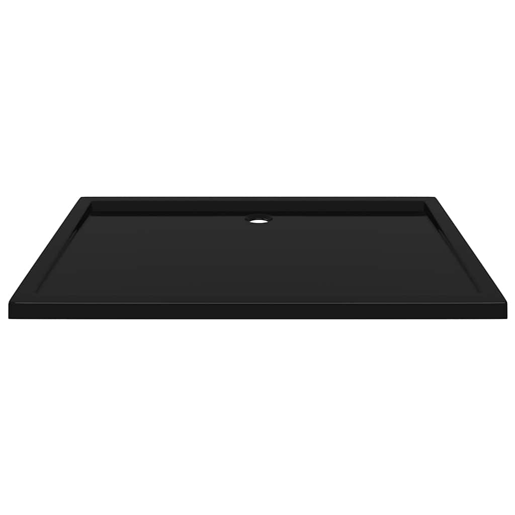 Base de chuveiro retangular 80x120 cm ABS preto