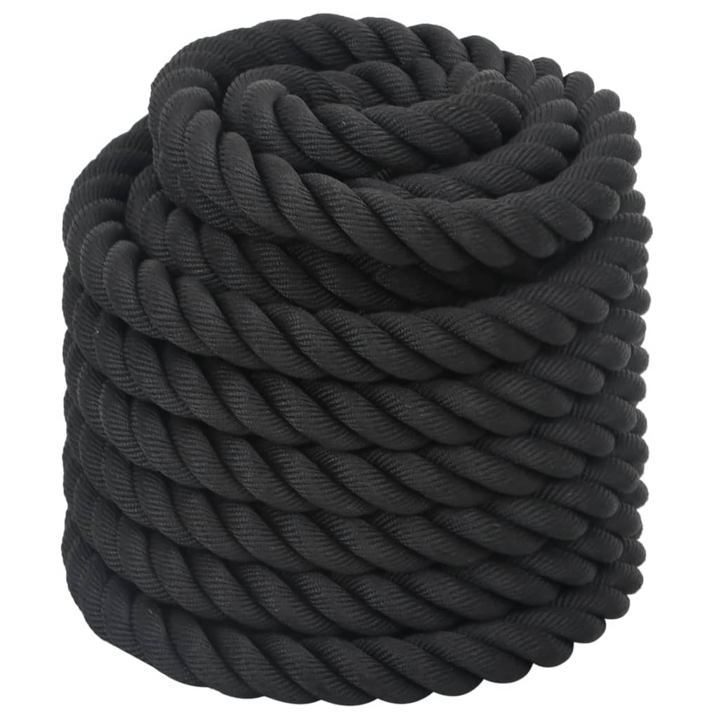 Corda de batalha preta 12 m 9 kg poliéster
