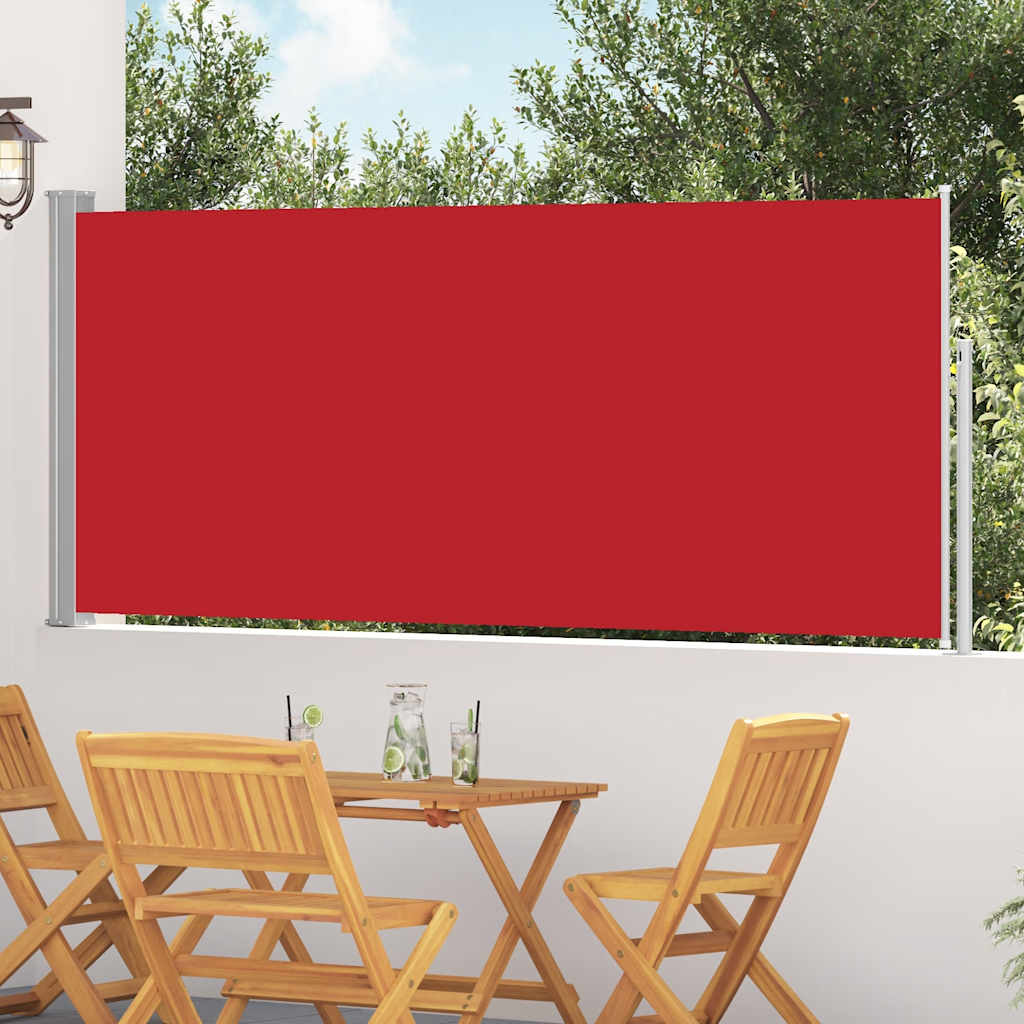 Toldo lateral retrátil 120x300 cm vermelho